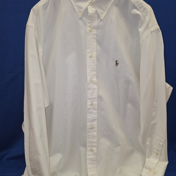 White Polo by Ralph Lauren Men's Shirt - Picture 1 of 7